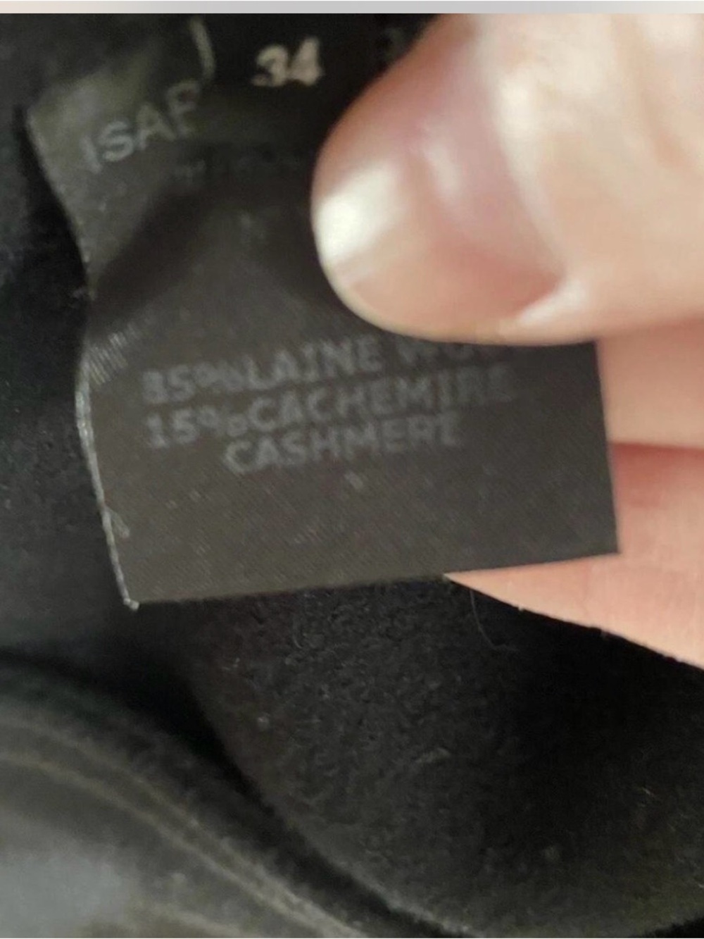 Isabel Marant black wool and cashmere wrap coat 34 - Picture 5 of 5